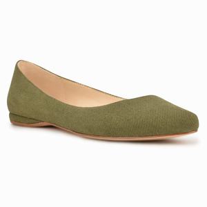 Nine West Speakup Almond Toe Flats - Green - Ireland (WE2853719)